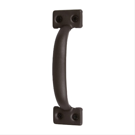 Delaney Hardware 6-1/2 in. Bronze Barn Door Hardware Square Pull Handle BD0129